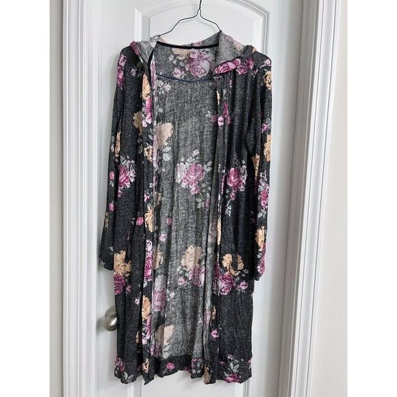 No Boundaries Sweater cover up Floral‎ Size XL 15-17 - Picture 1 of 3